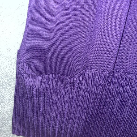 Michael Kors Cardigan Womens Size 1X Purple Open Front Sweater Cardigancore - Picture 2 of 10